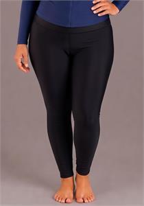 Plus Size Long Swim Leggings by Calypsa (Black)